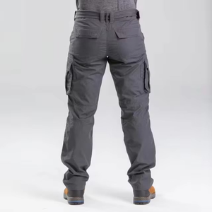 New Hot Sale 6 Pockets Mechanic Custom <b>Men</b> Casual High <b>Waist</b> Straight Lightweight Corduroy Cargo Pants Wholesale Rate High - Product Image 6