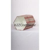Nouvelle poubelle hexagonale pliable en carton de coton au design tendance, élégante, à ouverture supérieure, taille personnalisée, pour déchets de rue