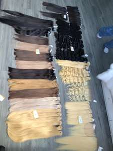 Extensiones de Cabello Vietnamita 100% Virgen, Color Claro, Cutícula Alineada, Trama a Máquina, Cabello Decolorado, Precio al por Mayor - Product Image 5