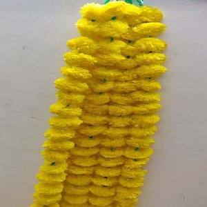 New Arrival Alam High Quality Waterproof Plastic Artificial Marigold <b>Garland</b> Wedding Backdrops Wreaths Ball Flower String - Product Image 4