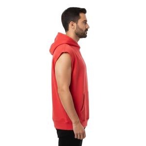 Débardeur à capuche personnalisé pour homme de haute qualité - Vêtement de sport respirant à séchage rapide avec col en V pour la salle de sport - Product Image 5