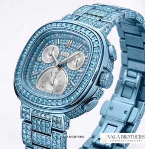 Montre de luxe en diamant pour homme, style hip-hop, montre en diamant moissanite pour homme, disponible au meilleur prix - Product Image 2