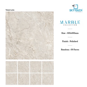 กระเบื้องพอร์ซเลนลายหินอ่อนแบบกันน้ำ ขนาด 600x600 มม. ผิวมันเงา สำหรับปูพื้นห้องนั่งเล่น รุ่นยอดนิยม - Product Image 3