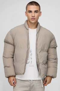Custom Hooded Canvas Bubble Warm <b>Padded</b> Winter <b>Waterproof</b> Mans Plus Size Puffer Streetwear <b>Jacket</b> - Product Image 4