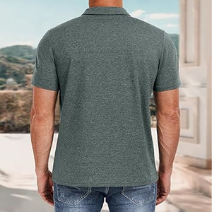 Polo homme de haute qualité, décontracté, à manches courtes, col rabattu, en polyester, envoyé par Dress Sports - Product Image 3