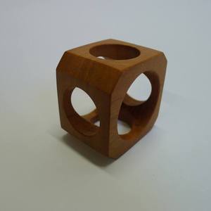 <b>Cube</b> Wooden Napkin Rings Set Geometric Wood Napkin Holders Modern Rustic <b>Table</b> Decor Supply Wholesale - Product Image 1