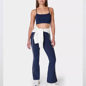 ชุดออกกำลังกาย กางเกงเลกกิ้งเอวสูง สปอร์ตบรา ระบายอากาศได้ดี ยืดหยุ่น ชุดออกกำลังกายที่สวมใส่สบาย สำหรับโยคะและการฝึกซ้อม - Product Image 2