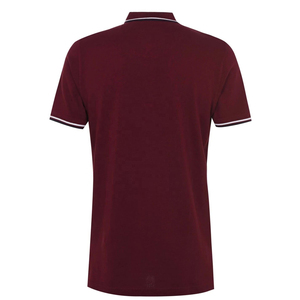 Camiseta Polo de Algodón Personalizada, Casual, de Color Sólido, Corte Ajustado, para Hombre - Product Image 3