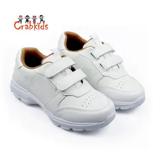 Crabkids High Quality Kids Boys Sport Shoes Sneakers Children Casual Baby Shoes White Shoes Boy