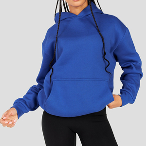 Sudaderas con capucha de alta calidad para mujer, 100% algodón, con logo personalizado, sudaderas extragrandes para mujer - Product Image 5