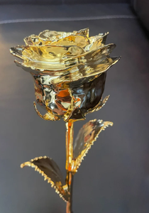 ดอกกุหลาบแท้เคลือบทองคำ 24K งานฝีมือประดับตกแต่ง คุณภาพสูง ใช้ได้ทั้งภายในและภายนอกบ้าน ห้องนั่งเล่น ทุกฤดูกาล - Product Image 6