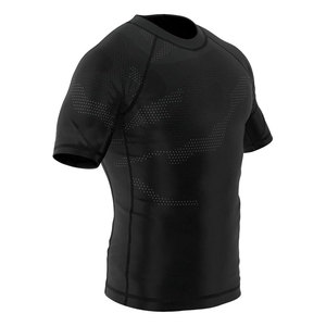 Top Trendy Comfortable Custom Logo Quick Dry Polyester Soft Breathable High Professional Short Sleeve <b>Men</b> <b>Compression</b> <b>Shirt</b> - Product Image 5