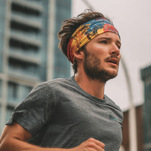 Women Running Headband Fitness Red Printed Yoga No Slip Jogging Headband Ladies Wrap <b>Workout</b> Wide Head <b>bands</b> Women's - Product Image 6