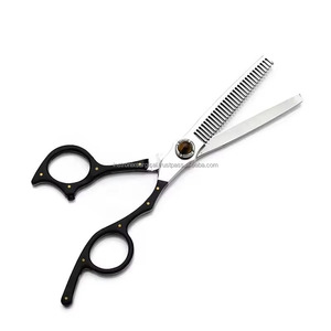 Tijeras Profesionales para Adelgazar el Cabello, 28 Dientes, Hoja de Acero Inoxidable, Punta Afilada, para Diestros, Mango Mediano, Herramienta de Peluquería - Product Image 4