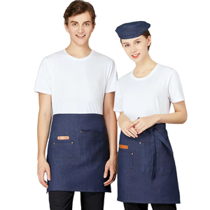 Delantal de Punto de Algodón sin Mangas, Reutilizable, para Cocina, Repostería, Limpieza, Impermeable, Lavable, para Uso Diario en el Hogar - Product Image 1