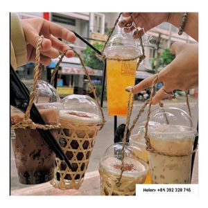 ที่วางแก้วที่ยั่งยืนของเวียดนามสําหรับการจัดการถ้วยชานม - การป้องกันสไตล์ใหม่เพื่อสิ่งแวดล้อมที่วางแก้วทิ้งตัวอย่างฟรี - Product Image 2