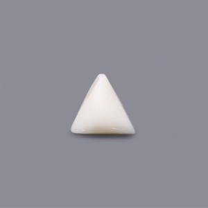 Natural White Coral Oval Cabochon Loose Gemstone-6 Carat Certified Wholesale - Product Image 2