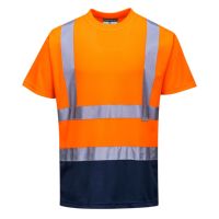 Ropa de Trabajo de Alta Visibilidad Reflectante para Hombre, Camisetas de Trabajo de Construcción de Alta Visibilidad, Camisetas de Manga Corta de Secado Rápido