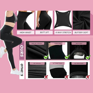 Gym Sport Leggings Women Fitness High Waist <b>Tummy</b> <b>Control</b> Breathable Eco-Friendly Quick Dry Seamless Yoga Pants Workout Scrunch - Product Image 5