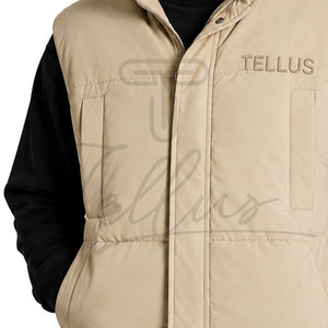 High Quality Breathable Lightweight Zip-Up Sleeveless Men's Winter Jacket Bubble Puffer Vest Custom Logo <b>Plus</b> <b>Size</b> <b>Waistcoat</b> - Product Image 4