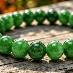 Natural Green Jade <b>Bracelet</b> 8mm Gemstone Beaded Stretch <b>Bracelet</b> Handmade Elastic Crystal <b>Healing</b> <b>Bracelet</b> Wholesale - Product Image 3