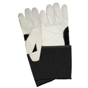 Gants de travail robustes de haute qualité en cuir de chèvre et de vachette renforcés, pour la soudure TIG, protection contre les étincelles et la chaleur - Product Image 6