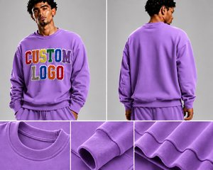 Sweat-shirt à col rond personnalisé avec logo, unisexe, coupe classique, imprimé floqué, pull en tricot, motif lettres sur le devant - Product Image 5