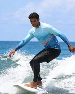 Camisa de pesca de manga larga para hombre, camisa de rendimiento con color degradado, UPF 50, ropa de pesca transpirable anti-UV, ropa deportiva para exteriores - Product Image 5