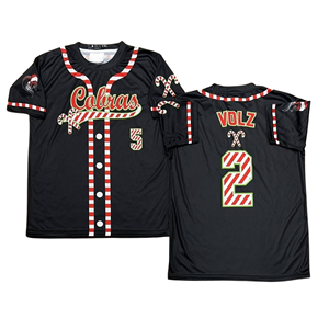 Camisetas de Béisbol Personalizadas con Diseño OEM, Sublimadas, con Botones, Número y Nombre, para Práctica, Club, Personalizadas, 100% Poliéster, Manga Corta - Product Image 2