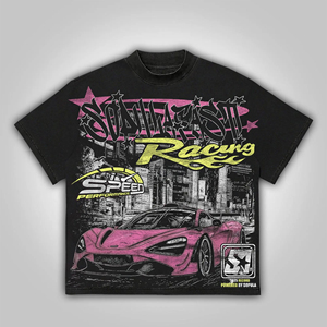 New Arrival <b>Y2K</b> Racing Graphic Tee Oversized Vintage Cotton T <b>Shirt</b> Harajuku Urban Fashion Premium Streetwear Collection - Product Image 3
