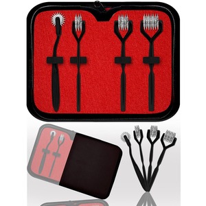 Juego de probadores de nervios sensoriales Wartenberg Neuro Pinwheel, 4 unidades (1, 3, 5, 7 cabezales) |   Herramientas de Diagnóstico de Acero Inoxidable con Diseño de Bandera de EE. UU. y Reino Unido, Garantía de 2 Años - Product Image 5