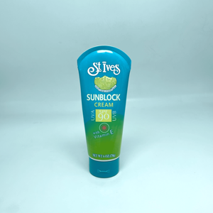 Tube en plastique PE OEM pour crème solaire avec un design exceptionnel, extrémité incurvée en arc, bouchon à rabat coloré - Product Image 5