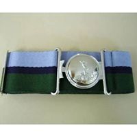Ceinture de l'Élite de Signalisation Royale avec boucle à fermoir distincte et tissu tricolore