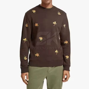 Sudadera Bordada para Hombre, Ropa de Invierno para Exteriores, Hecha de Algodón y Poliéster - Product Image 5