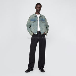 Nardon Apparel Vente en gros Veste en jean pour homme coupe ajustée Vestes et manteaux en jean pour adolescents et garçons - Product Image 3