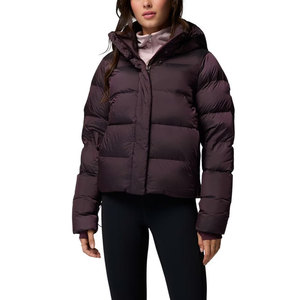 New Down <b>Jacket</b> Ladies Stand Hood Collar Long Sleeve Full Zipper Warm Fall and Winter Clothes Streetwear Fashion Puffer Coat - Product Image 4