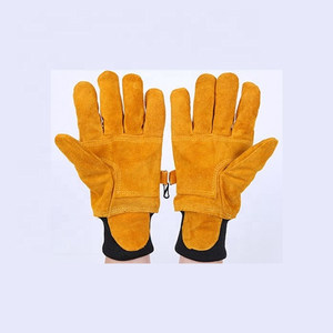Firefighting <b>Gloves</b> Leather Work <b>Gloves</b> Heat Resistant Anti-Slip 11 <b>oz</b> Protective Safety <b>Gloves</b> Heavy Duty Rescue <b>Gloves</b> - Product Image 4
