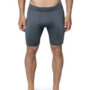 Pantalones Cortos de Compresión de Cinco Puntos de Lana para Hombre al por Mayor, Personalizados, Transpirables, de Secado Rápido, Elásticos, para Correr y Entrenar - Product Image 1