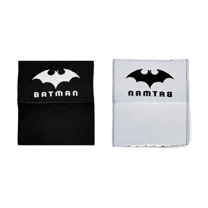 Étiquettes rectangulaires tissées personnalisées pour vêtements, étiquettes en tissu personnalisées, étiquettes de lavage découpées au laser pour entreprises, étiquettes cousues avec logo - Product Image 2