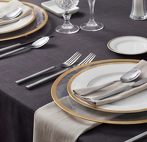 Couverts en acier inoxydable plaqué couleur argent ensemble de 5 cuillères couteau fourchette lave-vaisselle couverts Restaurant utilisation de mariage - Product Image 5