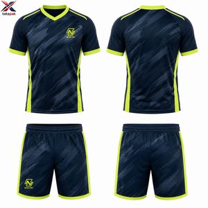 Conjunto de Camiseta de Fútbol NEXUS PRO para Hombre, Sublimada, Cuello en V, Manga Corta, Poliéster que Absorbe la Humedad, Diseño Geométrico, para Todas las Temporadas - Product Image 2