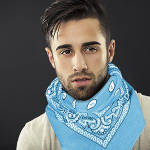 Bandana carrée en coton personnalisée style western, imprimé cachemire, vente en gros, foulard, cache-cou, OEM, ODM, fabricant, fournisseur - Product Image 2