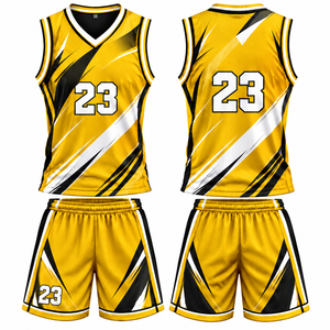 Uniforme de Baloncesto Premium Personalizado, Conjunto de Camiseta y Pantalones Cortos, 100% Poliéster Ecológico, Transpirable, Ligero y que Absorbe la Humedad - Product Image 2