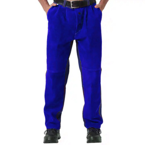 Equipo de Protección Personal, Pantalones de Soldadura de Cuero Vacuno Ignífugo, Uso Industrial, Poliéster Resistente al Calor - Product Image 5