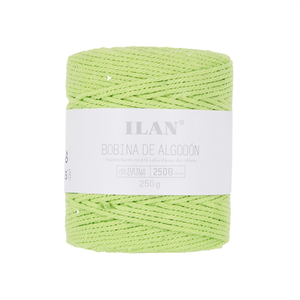 Bobina di Corda in Cotone Ilan 4mm Verde Mela 250g - Product Image 1
