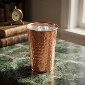 Vaso de Cobre Puro Martillado a Mano, Vaso Ayurvédico para Agua, Taza de Cobre para Hogar, Hotel, Restaurante, Bar, Venta al por Mayor, OEM, ODM - Product Image 2