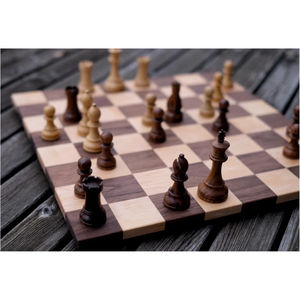 Standard Tournament Chess Set Solid Wood Folding Board <b>Games</b> Wholesale Professional Staunton Chessmen for Adults and Kids Chess - Product Image 1