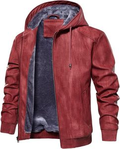 <b>Leather</b> Bomber <b>Jacket</b> Women Men Unisex Black Zipper Closure Solid Color Autumn <b>Winter</b> Wear Regular Fit Slim Style Eco-Friendly - Product Image 5