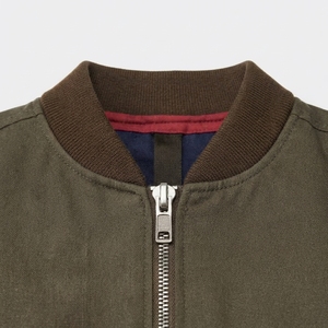 Premium <b>Men</b> Bomber <b>Jacket</b> Lightweight Warm Casual Zip-Up <b>Sherpa</b> Lined Eco-Friendly for Autumn Outdoor Streetwear and Daily Wear - Product Image 6