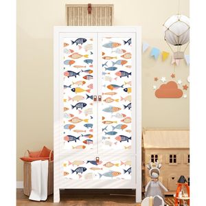 Papel Tapiz Vintage Boho con Hojas, Mural Floral Blanco Autoadhesivo Removible, Vinilo Impermeable para el Hogar - Product Image 2